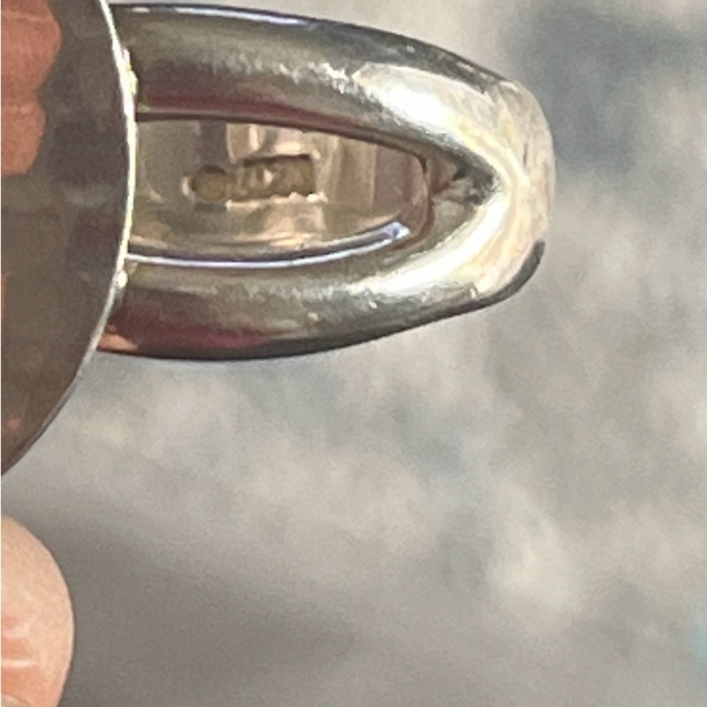 JCM 925 Hammered Silver Ring - Picture 4 of 6